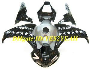 Kit carenatura moto personalizzata per Honda CBR1000RR 06 07 CBR 1000RR 2006 2007 CBR1000 ABS Set carenature nero argento + Regali HH03