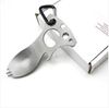 Wholesale Pocket Multi Tools Screwdriver Bottle Opener Spoon Survival Kits Camping Gear for camp hunting Lots200