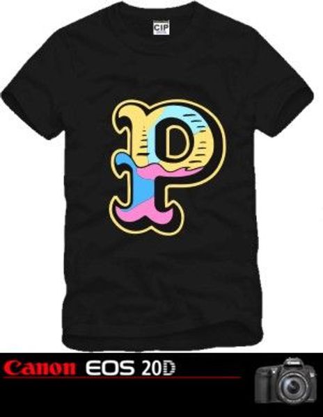 

Free shipping Chinese Size S--XXXL retail tee pink dolphin o-neck Letter P print t shirt hip hop clothes bigbang 6 color 100% cotton