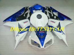 Custom Motorcycle Fairing kit for Honda CBR1000RR 06 07 CBR 1000RR 2006 2007 CBR1000 ABS Top white blue Fairings set+Gifts HH26