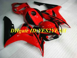 Exclusive Motorcycle Fairing kit for Honda CBR1000RR 06 07 CBR 1000RR 2006 2007 CBR1000 ABS Hot Red black Fairings set+Gifts HH33