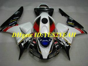 Kit de Carenagem de Motocicleta Exclusiva para Honda CBR1000RR 06 07 CBR 1000RR 2006 2007 CBR1000 ABS Branco preto Carimbos conjunto + Presentes HH34