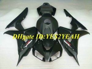 Exklusiv Motorcykel Fairing Kit för Honda CBR1000RR 06 07 CBR 1000RR 2006 2007 CBR1000 ABS Matte Black Fairings Set + Presenter HH40