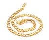 Real Solid 24K Yellow Gold necklace Curb chain Link Chain