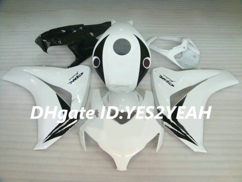 Motorcykel Fairing Kit för Honda CBR1000RR 08 09 10 11 CBR 1000RR 2008 2009 2011 CBR1000 Cool White Fairings Set + Presenter HM14