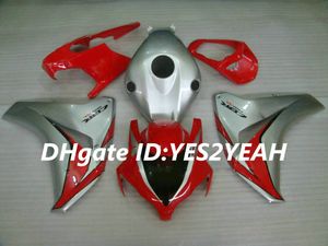 Kit de carénage de moto pour Honda CBR1000RR 08 09 10 11 CBR 1000RR 2008 2009 2011 CBR1000, ensemble de carénages rouge argent + cadeaux HM25