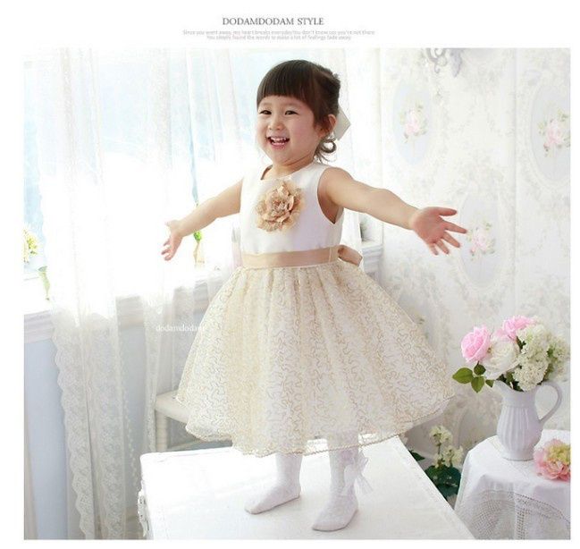 Best Baby Wedding Dress/Lovely Yellow Dress With Pearl Collar And ... Best Baby Wedding Dress/Lovely Yellow Dress With Pearl Collar And ...