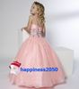 Mooie roze organza bloemenmeisjesjurken Girls039 formele jurken optocht jurk aangepaste SZ 2 4 6 8 10 12 FD814020653910219544106