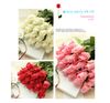 REAL TOUCH Roses Flower 55cm Cream/Pink artificial Silk Roses Buds Single Stem for Bridal Wedding Bouquet/Centerpieces Decoration