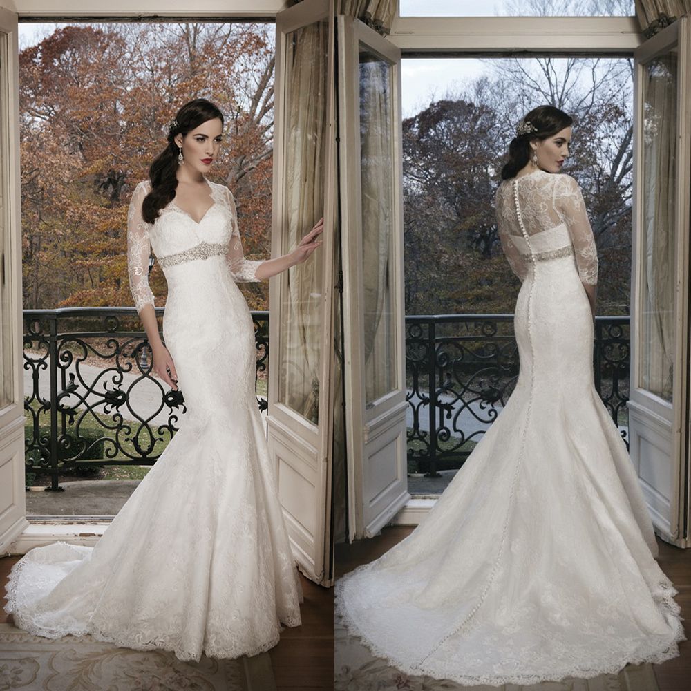 See Through Corset Mermaid Wedding Dresses 5