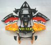 Motorcycle Fairing kit for Honda VFR800RR 98 99 00 01 VFR 800 1998 2001 Top Red orange black Fairings set+Gifts HW06
