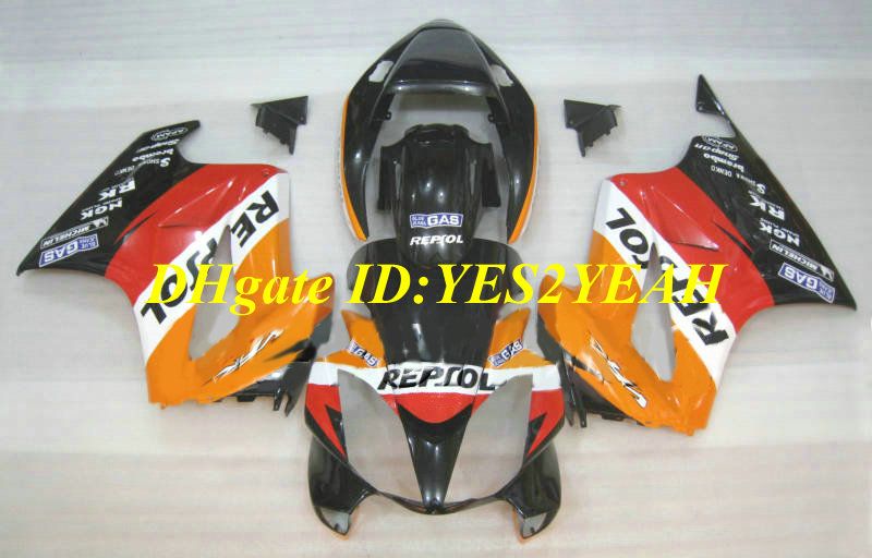Zestaw motocyklowy dla Honda VFR800RR 98 99 00 01 VFR 800 1998 2001 Nowe czerwone pomarańczowe czarne wróżki zestaw + prezenty hw07