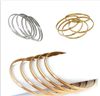 5 stks / partij rvs armband armband 68mm hand ring voor mode vrouwen / meisjes sieraden hoge kwaliteit zilver / rose goud / 18 k goud