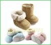 Meilleur nouveau-né hiver bébé botte infantile enfant en bas âge garçons fille chaud berbère polaire hiver chaussures de neige bottes (0-6-9-12-24 mois), mélange 3 couleurs 5 paires/lot