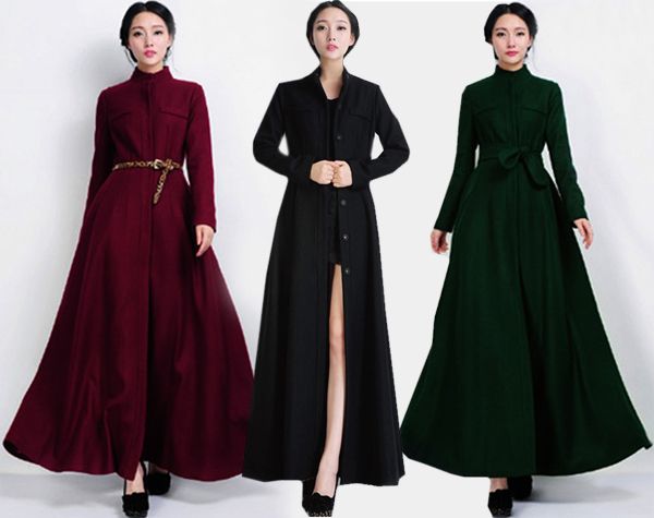 long length wool coat
