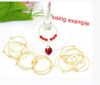 mic 25mm 1000pcs gold plated wine glass charms wire hoops jewelry diy jewelry findings components hot