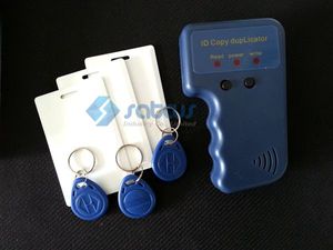 Опт 125 кГц-135 кГц портативный RFID карты копир Дубликатор ID EM Mifare контроля доступа кард-ридер и писатель с 3 записываемых карт 3 теги