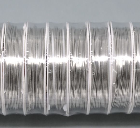 08mm 10 Rolls 4MRoll Silver Tone Copper Tiger Tail Beading Wire steel jewelry string DIY Jewelry Findings 1728007
