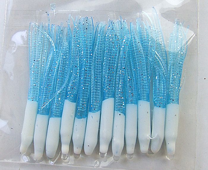 

octopus lure fishing lures fishing tackle soft skirt bait needle-like white glue head octopus skirt two size 2" 4" salt or fresh water fish