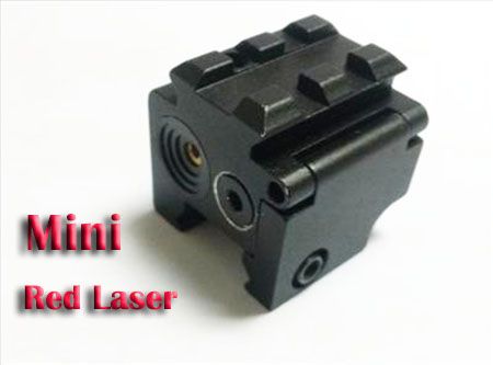 미니 레드 닷 레이저 피스톨 시력 용 컴팩트 듀얼 위버 레일 마운트 20mm