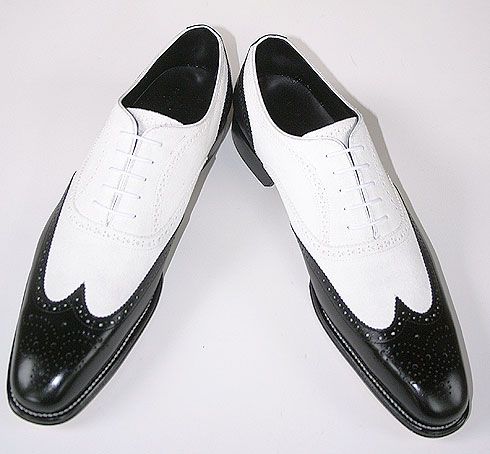 black and white leather shoes mens