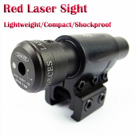 Tactical Red Dot Laser Sight Rifle Omfattning med 11mm / 20mm Scope Mount