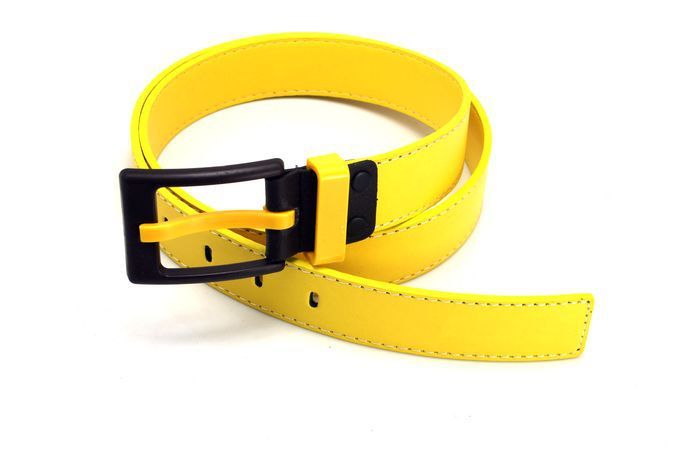 yellow leather belt mens