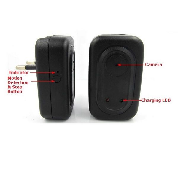 4GB 8GB AC Adaptor Plug Spy Camera Cycle Recording Wall Charger Hidden