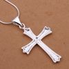 6st/Lot Herrsmycken Herrsmycken 925 Silver Cross Pendant Necklace + 18 Inch Chanis