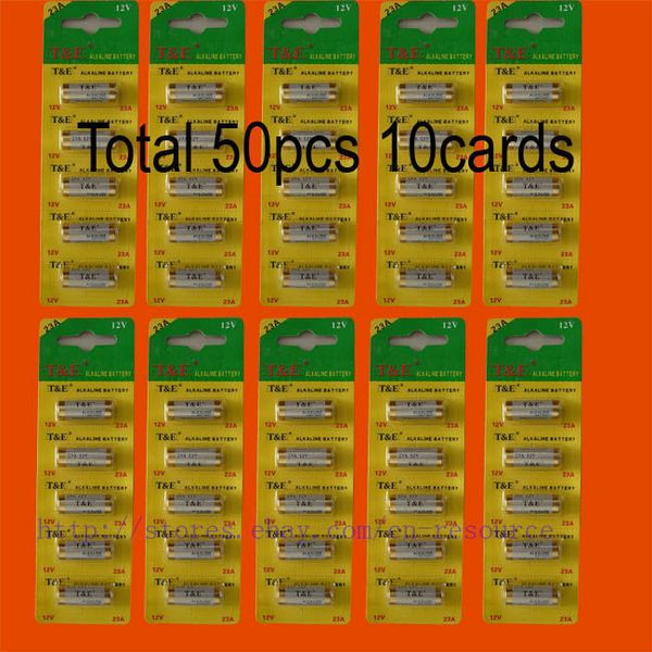New T/&E 5Pcs 23A 12V Batteries 23Ae Ms21 A23 V23Ga Vr22 Mn21