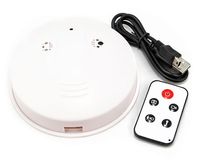 Controle remoto DVR Smoke Detector câmera espiã escondida câmera pinhole mini- DVR Detecção de movimento 720 * 480 30fps 2.0MP câmera 2pcs / l0t