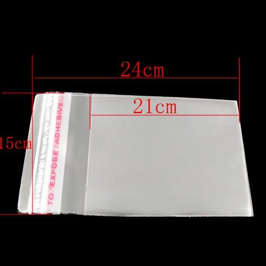 MIC NEU 15x24cm lot Clear Self Self Adhesive Robbenbeutel Schmuckverpackungen verkaufen Artikel 9125496