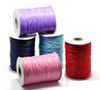 Jlb 1mm 5Rolls (180m / Roll) Partihandel Mody Smycken Vackningar Blandad Färg Vaxad bomullsledningar Fit Halsband Armband DIY Materials Tillbehör