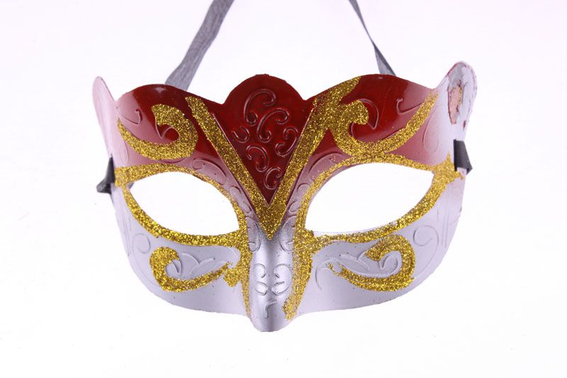 Kampanjsäljande festmask med guldglittermask Venetiansk Unisex Sparkle Masquerade Venetiansk Mask Mardi Gras Masker Maskerad Halloween