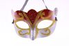 Promotion Vendre un masque de fête avec masque à paillettes dorés Vénitien unisexe Sparkle Masquerade Venetian Mask Mardi Gras Masques Masquerade H3502017