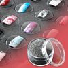 50 25 POTS Deluxe Nail Art False Tips Decoration Gems Glitter Storage Show Show Case Jewelry Collection Nail Art Box Tool NA35610860