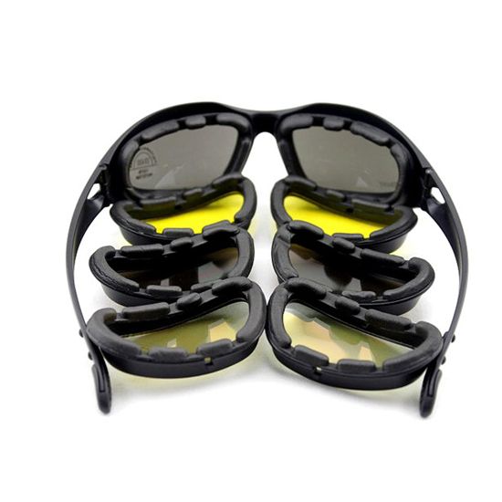 Las gafas WARGAME a prueba de viento para motocicletas al aire libre Daisy C5 incluyen un juego de 4 lentes 9147305