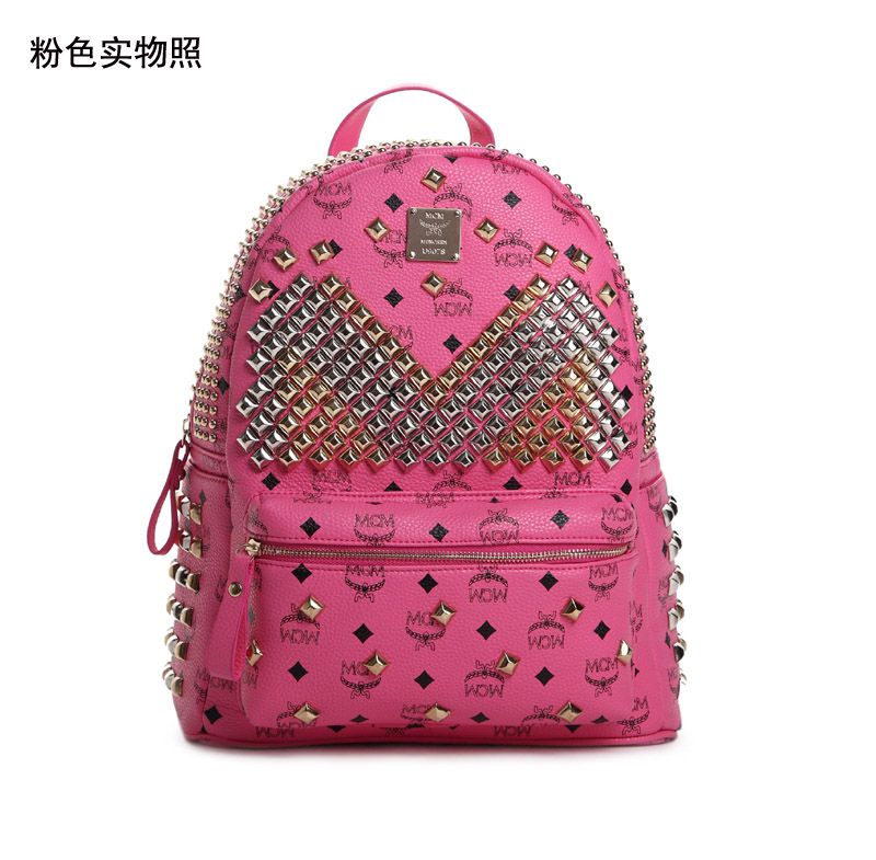 pink mcm bookbag