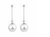 Temperament lång tofs pearl drop örhängen smycken mode tillbehör pärlor hänge typ dangle ljuskronor örhängen vit grå kaffe