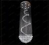 nimi111 Dia 40/60/80/100cm Crystal Lamps Chandelier Penthouse Spiral Staircase Villa Living Room Lighting Fixtures Duplex Pendant Lights