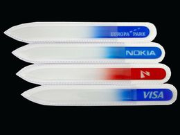 Promotional glass nail files with your brand or logotype 500X/LOT FREE SHIPPING#NF014