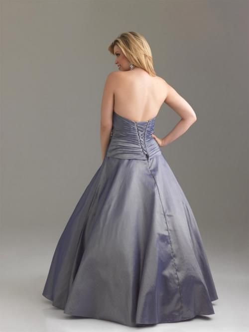 ALINE AXTRAPLESS pärlor plus size Corset Back Evening Prom Dresses Glowns Elastic Satin4360304