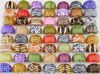 G New wholesale jewelry mixed lots 100pcs womens Fashion pattern lovely resin rings free shipping LR411