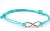 New Arrival Braided Rope Infinity Bracelet Alloy ID 8 colors Freeshipping