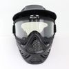 Drss Safty Airsoft Paintball Tactical Full Face Mask med Goggle Second Style Black (BK)