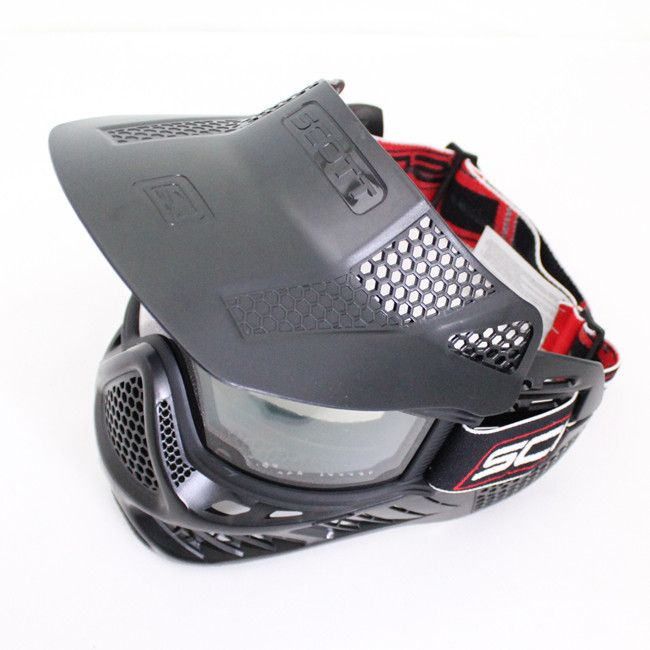 Drss Safty Airsoft Paintball Tactical Full Face Mask med Goggle Second Style Black BK