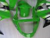 Carrozzeria carenature iniezione per KAWASAKI Ninja 2000 2001 2002 ZX-6R ZX6R 636 ZX 6R 00 01 02 Kit corpo carenatura verde bianco KC34