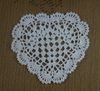 30PCS / 3 디자인 수 제 크로 셰 뜨개질 doilies 심장 - 모양 바느질 개념 도구 아플리케 꽃 냅킨 홈 웨딩 장식