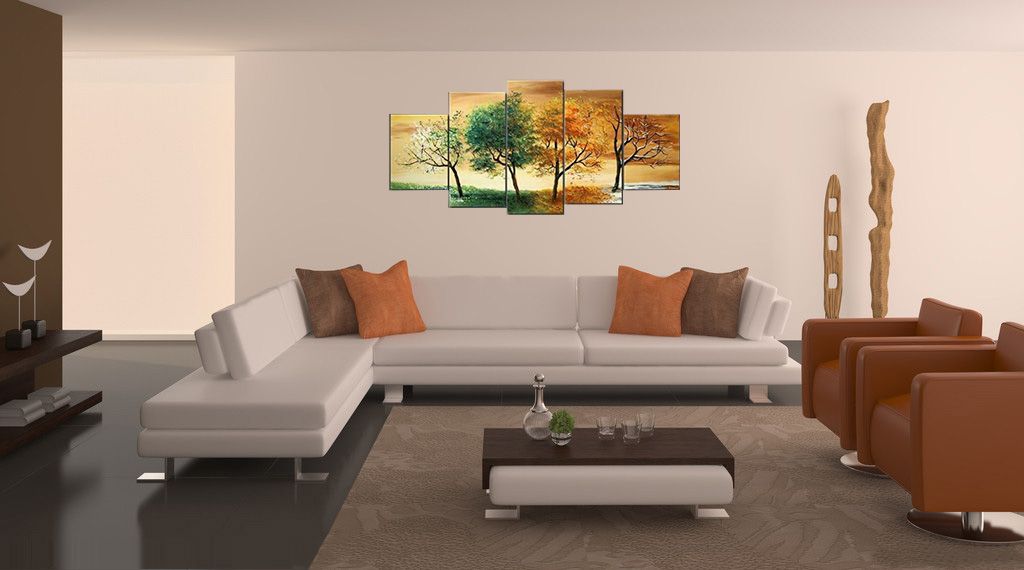 Hand Painted Hi Q Modern Wall Art Home Decorative Abstract Landscape ...