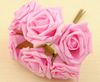72st 2,4 "Artificial Head Rose Bouquet Latex Bridal Flowers Wedding Centerpieces Craft